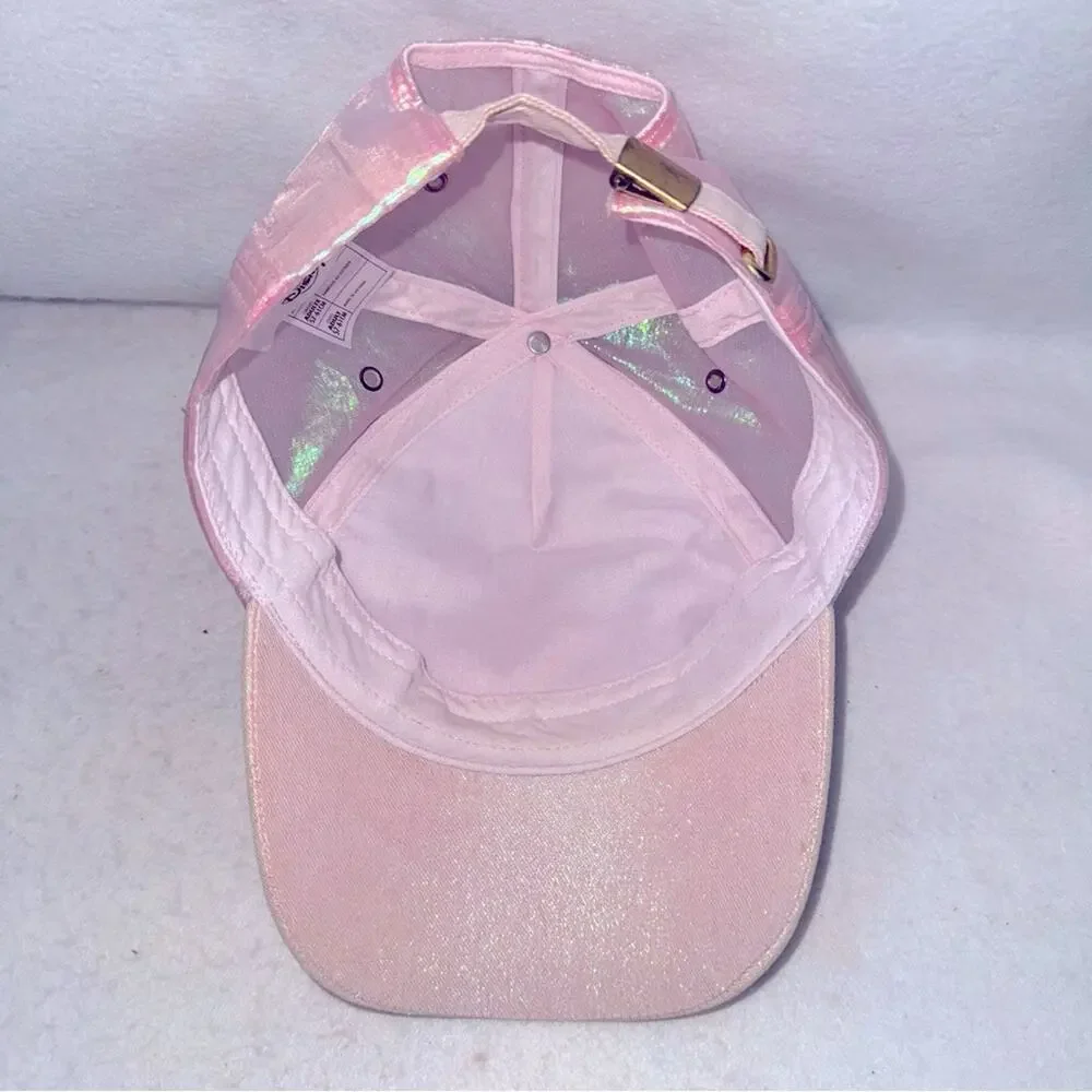 Adult Walt Disney World 50th Anniversary Baseball Cap Iridescent Pink
